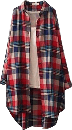 Plaid Shirts for Women 2024 Fall Long Sleeve Open Front Oversized Lightweight Shirts Loose Fit Comfy Flannel Shirt Rd2 #2 Large