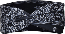 Prolriy Bandana Headbands for Women Wrap Women Headband Elastic Head Bandana Hair Print Band Headband Hair Accessories for Women Black S