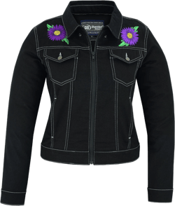 Women's Daisy Black Denim Jacket