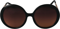 Women&#39;s Oversized Round Sunglasses - A New Day&#8482; Black
