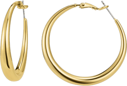 Chunky Hoop Earrings for Women 18K Real Gold Plated Thick Round Gold Hoops Earrings Hypoallergenic Tube Statement Earring Gift 25/30/40MM 40mm 02 gold