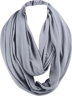 LerBen Womens Ladies Soft Cotton Snood Scarf Solid Infinity Loop Scarves Wrap