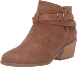 Dr. Scholl's Women's Literally Ankle Boot 7.5 Honey Brown Smooth