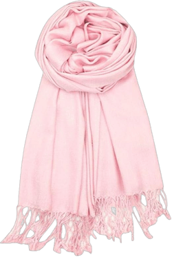 AN Womens Pashmina Shawl Scarf with Tassels Silk Soft Fashion Accessory Pastel Pink