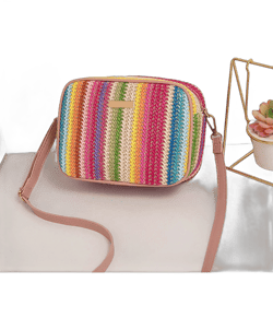 Quilted Square Crossbody Bag, Classic Metal Decor Zipper Purse, Women's Faux Leather Shoulder Bag