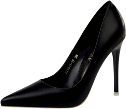 Women 4 Inches Heels Pump Stiletto High-Heeled Pointed Toe Shoes Wedding Party Dress 9.5 Black