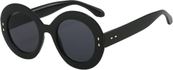 Gleyemor Fashion Big Round Sunglasses for Women Stylish Sun Glasses UV400 Protection