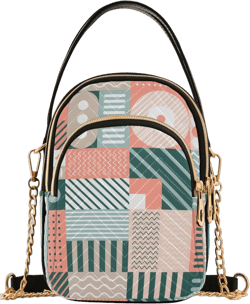 Phone Purse Women's Crossbody Handbags Quilted Small Leather Crossbody Bags Shoulder Bag for Women Girls Cherries Muted Color Palette