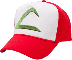 Posse Comitatus® Pokémon Ash Ketchum Embroidered Unisex-Adult Hat Cap -One-Size Red/White