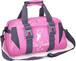 Small/Large Dance Duffle Bag For Girls Sport Gym Bags For Women Yoga Bag (pink and white, Large)