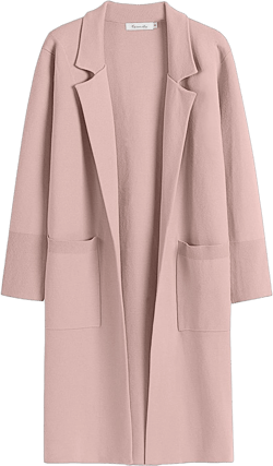 Caracilia Womens Open Front Cardigan Sweaters Long Oversized Lapel Knit Cotigan Outerwear Trendy Lady Jackets 2024 Fall Coats