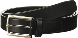 Perry Ellis Men's Tubular Leather Dress Belt 001 Black 38