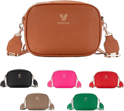 Vipost Crossbody Bags for Women, Small Leather Crossbody Bag Purse Women's Shoulder Handbags with Adjustable Strap