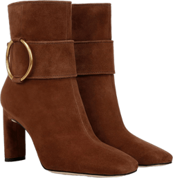 Franco Sarto Women's Flexa Elia Ankle Boot 9.5 Wooden Brown Suede