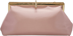 Women Pleated Satin Clutch Bride Purse Elegant Rhinestone Evening Bag Banquet Party Handbag Pink