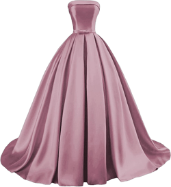 Women's Strapless A-line Satin Prom Dress Ball Gown Evening Formal Gowns 2023 Long Party Gowns with Pockets 4 Dusty Rose