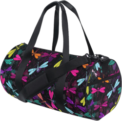 Colorful Dragonfly Duffel Bag Sports Gym Bags for Men and Women