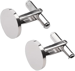 2PC CLASSIC MEN'S CUFFLINKS TITANIUM CUFFLINKS GOLD STEEL ROSE GOLD BLACK 20MM WEDDING CUFFLINKS Silver