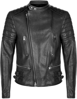 VearFit Cartious Qualited Black Biker Motorcyle Real Lambskin Leather Jacket Men X-Large Black-2