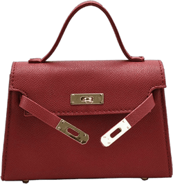 Pomoko Women's Leather Satchel Crossbody Bag Purse Handbag,red，G152739