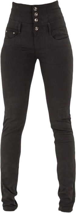 Andongnywell Women's high-Rise Slim-fit Stretch Plus Size Jeans High Waisted Sexy Skinny Denim Pants Trousers Large Black