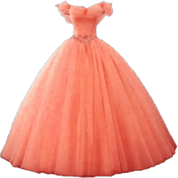 Elegant Women's Tulle Ball Gown Off The Shoulder Prom Dress Sparkly Quinceanera Dress Sweet 16 Dress 14 C-orange