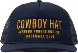 'Cowboy Hat' | Navy/ Yellow