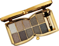 Glitter Eyeshadow Palette,Sparkle Eyeshadow Palette 10 Colors Shimmer Eyeshadow Palette Gold Eyeshadow Shimmer Makeup Palette Highly Shining Pigmented Long Lasting Waterproof for Women