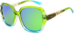 LECKIRUT Oversized Sunglasses for Women Polarized UV Protection Classic Fashion Ladies Shades Black Frame Gray Lens P1 Green Frame Green Lens
