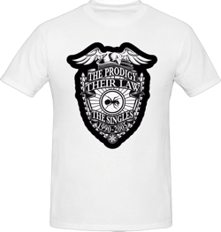 The Music Prodigy Shirt Men's Breathable Comfy Cotton Short Sleeve Tshirts Novelty Printed Crew Neck Tee Black Large White