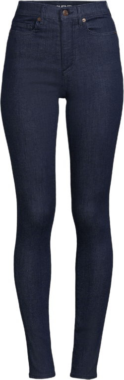 Lands' End Women's Petite High Rise Stretch Denim Skinny Jeans - 2 - River Rinse