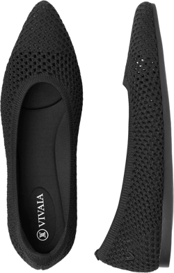 VIVAIA Aria 5° Women's Flats Slip on Pointed-Toe Flats Shoes with Arch Support Counter Padding Washable Ballet Shoes for Work Daily Commute Summer Spring