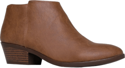 J. Adams Women's Lexy Ankle Boots, Short Low Heel, Side Zipper, Casual Booties for Fall and Winter