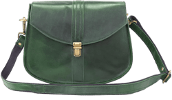 Handmade World Premium Leather Crossbody Satchel Bag For Women Handbag Travel Purse and Sling Saddle Bag