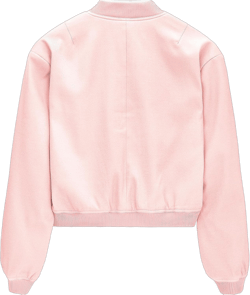 Durio Womens Bomber Jacket Fashion Short Cropped Jacket Casual Jackets for Women Varsity Jacket with Pockets Spring Fall X-Large Pink