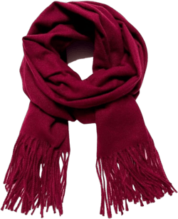 Humble Hilo Soft Wool Scarf or Shawl, Large Scarf for Women and Men Men and Womens Scarf Winter Wrap Pashmina 74 x 27 Burgundy