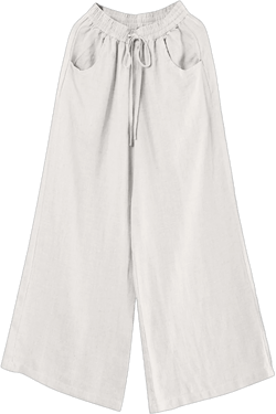 Yubnlvae Womens Casual Pants Women Summer High Waisted Cotton Linen Palazzo Pants Wide Leg Long Lounge Pant Trousers With Pocket Pants For Women Beige