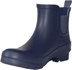 Women's Rubber Rain Boots Waterproof And Anti-slipping Rainboots For Women Stylish Light Ankle Rain Shoes-Runs 1 size samller