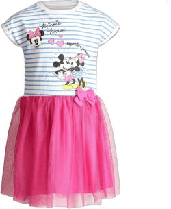 Disney Minnie Mouse Toddler Girls Tulle Dress Blue / Pink 2T