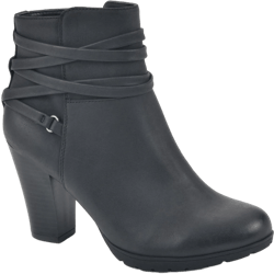 White Mountain Womens Spade Faux Leather Almond Toe Ankle Boots