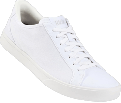 Kizik Shoes: Irvine Comfortable Breathable Stretch Canvas Slip On Sneakers, Convenient Hands Free Shoes | Casual Shoes for Men, Women and Elderly | Stylish, Orthopedic Shoes for Everyday and Travel 13 Women/11.5 Men White