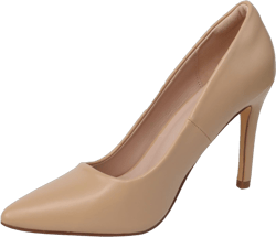 Nude Pointed Toe Stiletto High Heels for Women Dressy, 3.85” Comfortable Women's Closed Toe Work Office Pumps Shoes Slip On, Bride Wedding Party Dating Prom Dress Shoes 7.5 Apricot