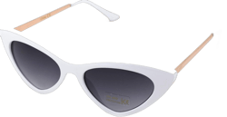 Womens Chic Classic 20s Mod Cat Eye Sunglasses White Smoke