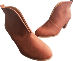 Cathalem Dress Boots for Women 7 1/2 Women's Short Boots Leather Heel Booties Boots Boots Fahsion Stacked Boots for Women Dressy Brown 8
