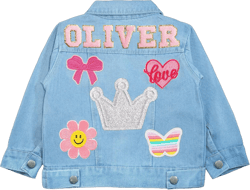 Personalized Patch Denim Jacket Custom 1-8 Year Old Girl Boy Birthday Gift Kids Name Outfits Baby Child Toddler Clothes Standard 2T Regular Sort