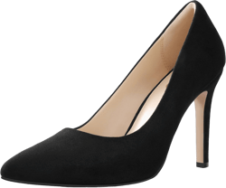 Ankis High Heel Women's Pumps, Black Sliver White Blue Heels Closed Toe, Pointed Toe 4in Stiletto Heel for Women, Comfy Memory Foam Pump Shoe, Party Wedding Work Classic Dressy Casual with Gel Insoles Black Suede 9