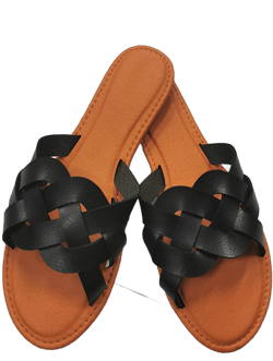 Women Leather Summer Sandals Shoes Retro Thin Straps Open Toe Beach Slides Flat with Woman Sandals Plus Size 41 Female Footwear