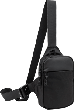 Mini Sling Bag for Men Women, Small Crossbody Waterproof Practical Shoulder Chest Bag for Travel Work Sport Black