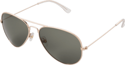 Sunsentials by Foster Grant Women's Aviator Sunglasses, Gold
