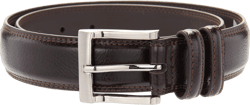 Florsheim Men's Pebble Grain 32mm Leather Belt 32 Brown